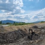 21.3 km 77+600 roboty ziemne, docelowy węzeł Dukla