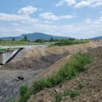 21.3 km 77+600 roboty ziemne, docelowy węzeł Dukla