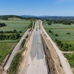 16 km 70+850 roboty ziemne, układanie warstw podbudowy