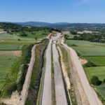 19 km 71+410 ułożone warstwy nawierzchni