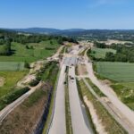 20 km 71+640 ułożone warstwy nawierzchni
