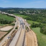 27 km 73+130 ułożone warstwy nawierzchni