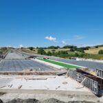 3 km 70+800 obiekt WS 2.2, układanie podbudowy z kruszywa za obiektem (zgodnie z km)