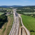 30 km 73+750 ułożone warstwy nawierzchni