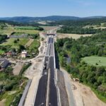 32 km 74+160 ułożone warstwy nawierzchni