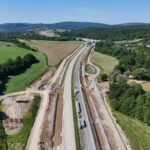 37 km 75+080 ułożone warstwy nawierzchni