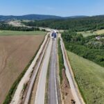 39 km 75+440 ułożone warstwy nawierzchni