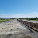4 km 70+800 ułożone warstwy nawierzchni (przeciwnie do km)
