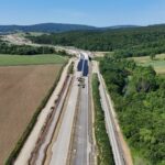 40 km 75+660 ułożone warstwy nawierzchni