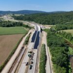 41 km 75+820 ułożone warstwy nawierzchni