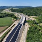 42 km 76+000 ułożone warstwy nawierzchni