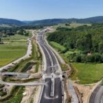 46 km 76+620 obiekt MS2.9, ułożone warstwy nawierzchni