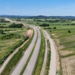 6 km 69+040 ułożone warstwy nawierzchni
