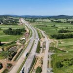 8 km 69+420 ułożone warstwy nawierzchni