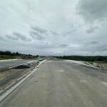 9 km 74+170 wykonane warstwy nawierzchni (zgodnie z km)