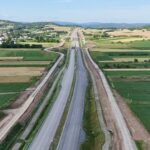 10 km 69+790 ułożone warstwy nawierzchni