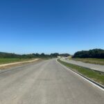 10 km 74+170 wykonanie warstwy nawierzchni (przeciwnie do km)
