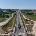12 km 70+230 obiekt PS 2.1, ułożone warstwy nawierzchni