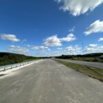 12.2 km 74+500 obiekt ES 2.2-montaż barier