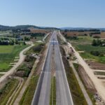 13 km 70+410 ułożone warstwy nawierzchni