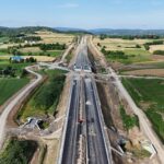 14 km 70+500 układanie warstw nawierzchni