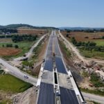 15 km 70+730 obiekt WS 2.2, ułożone warstwy nawierzchni