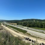 15 km 75+200 ułożone warstwy nawierzchni (zgodnie z km)