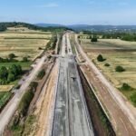 16 km 70+950 układanie warstw konstrukcji