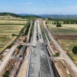 17 km 71+100 układanie warstw konstrukcji
