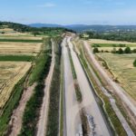 18 km 71+260 ułożone warstwy nawierzchni