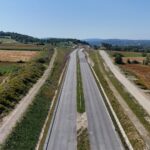 18 km 71+330 ułożone warstwy nawierzchni