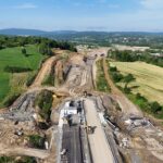 20 km 71+900 obiekt MS 2.6 ułożone warstwy nawierzchni
