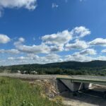 21.1 km 77+600 ułożone warstwy nawierzchni - docelowy węzeł Dukla