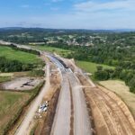 26 km 73+130 ułożone warstwy nawierzchni