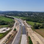 27 km 73+200 ułożone warstwy nawierzchni