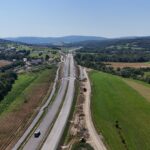 30 km 73+820 ułożone warstwy nawierzchni