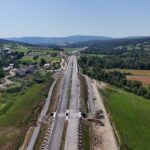 31 km 74+000 obiekt PZDS 2.2, ułożone warstwy nawierzchni