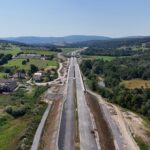 32 km 74+160 ułożone warstwy nawierzchni