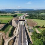 33 km 74+590 ułożone warstwy nawierzchni