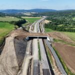34 km 74+800 ułożone warstwy nawierzchni