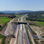 35 km 74+720 ułożone warstwy nawierzchni