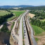 36 km 75+020 ułożone warstwy nawierzchni
