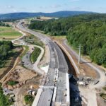 44 km 76+350 obiekt WS 2.5 ułożone warstwy nawierzchni