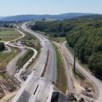 44 km 76+400 obiekt WS 2.5, ułożone warstwy nawierzchni