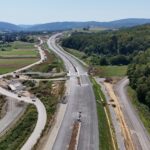 45 km 76+530 ułożone warstwy nawierzchni
