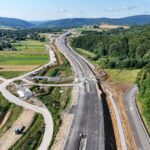 45 km 76+540 ułożone warstwy nawierzchni