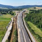 47 km 76+880 ułożone warstwy nawierzchni