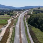 47 km 76+980 ułożone warstwy nawierzchni