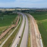 5 km 68+850 ułożone warstwy nawierzchni