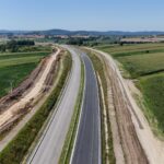 5 km 68+910 ułożone warstwy nawierzchni